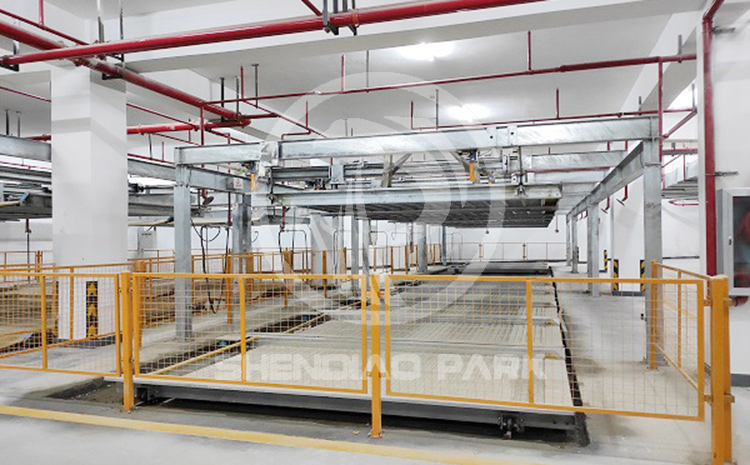 上海二層升降橫移立體車庫(kù)案例